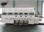 Automatic feeder water ink flexo printing slotting die-cutting carton boxing machine